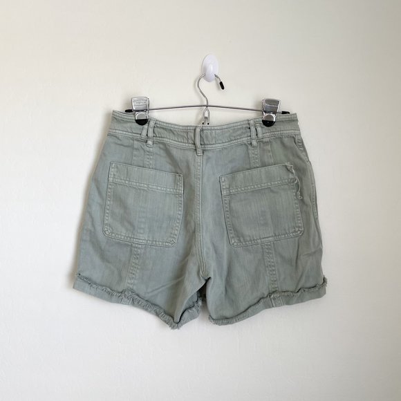 Anthropologie Green Wilder Utility Shorts Size 28 - Picture 3 of 10
